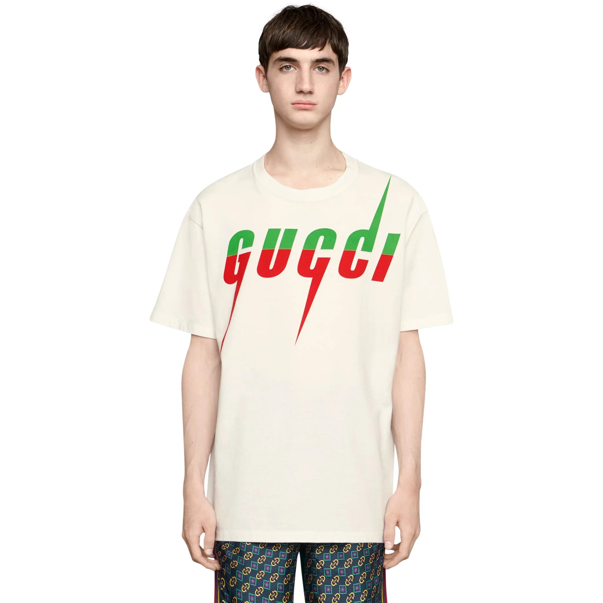 Gucci Blade Print White T Shirt - view 3