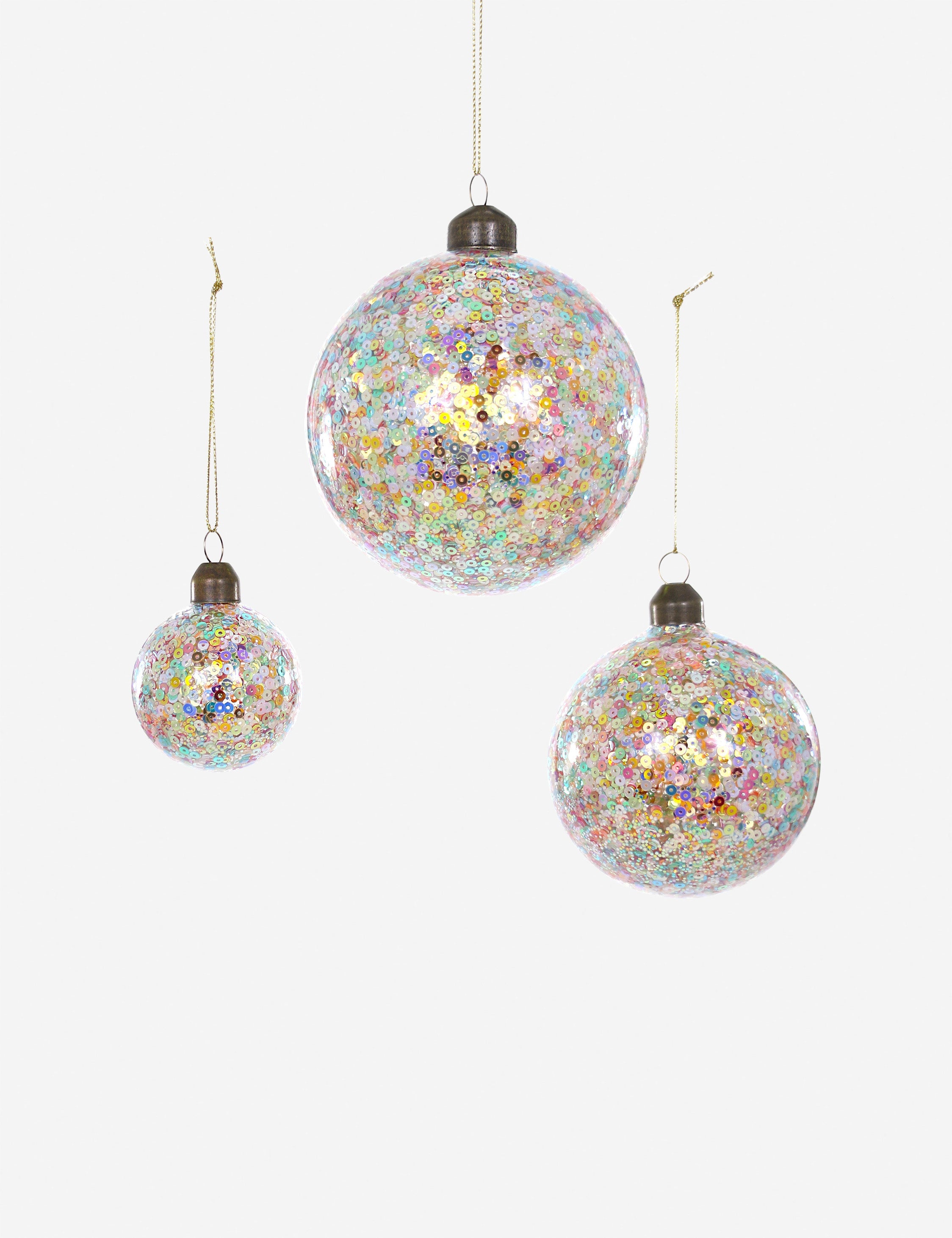 Lulu and Georgia Confetti Bauble Ornaments (Set of 3) by Cody Foster and Co - view 2