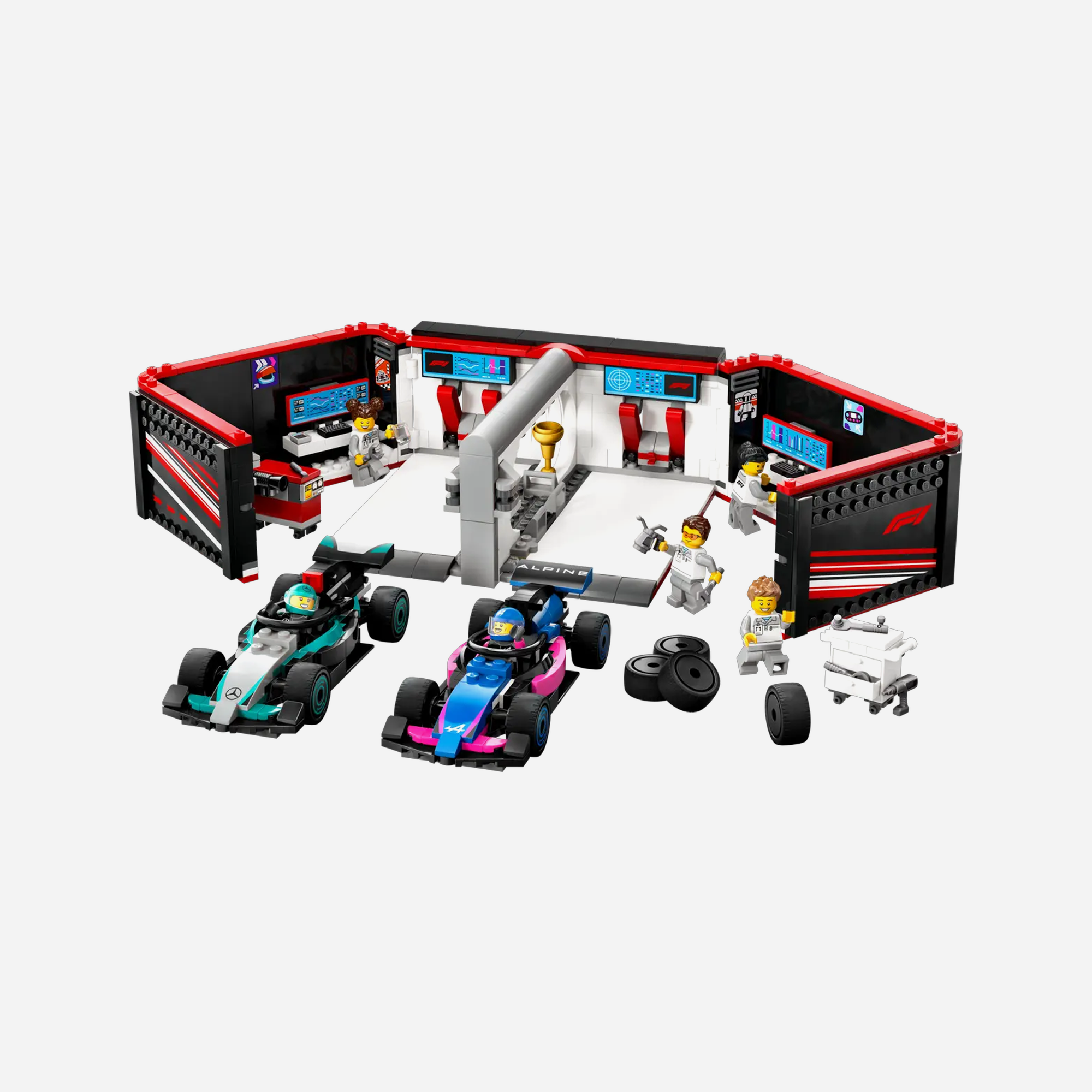 LEGO X F1 Garage & Mercedes-AMG & Alpine Cars - view 2
