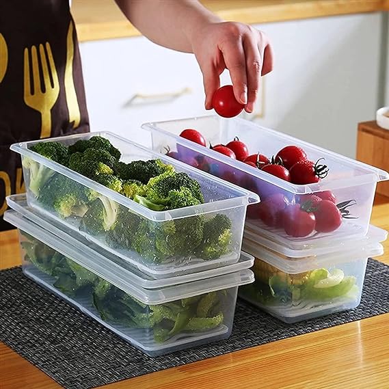 Catterton Transparent Fridge Food Storage Boxes (Set Of 3) - view 4