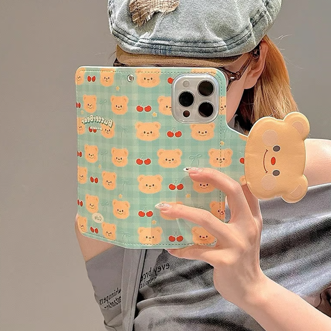 Peeperly Adorable Butter Bear Folding Case – No Color - view 5