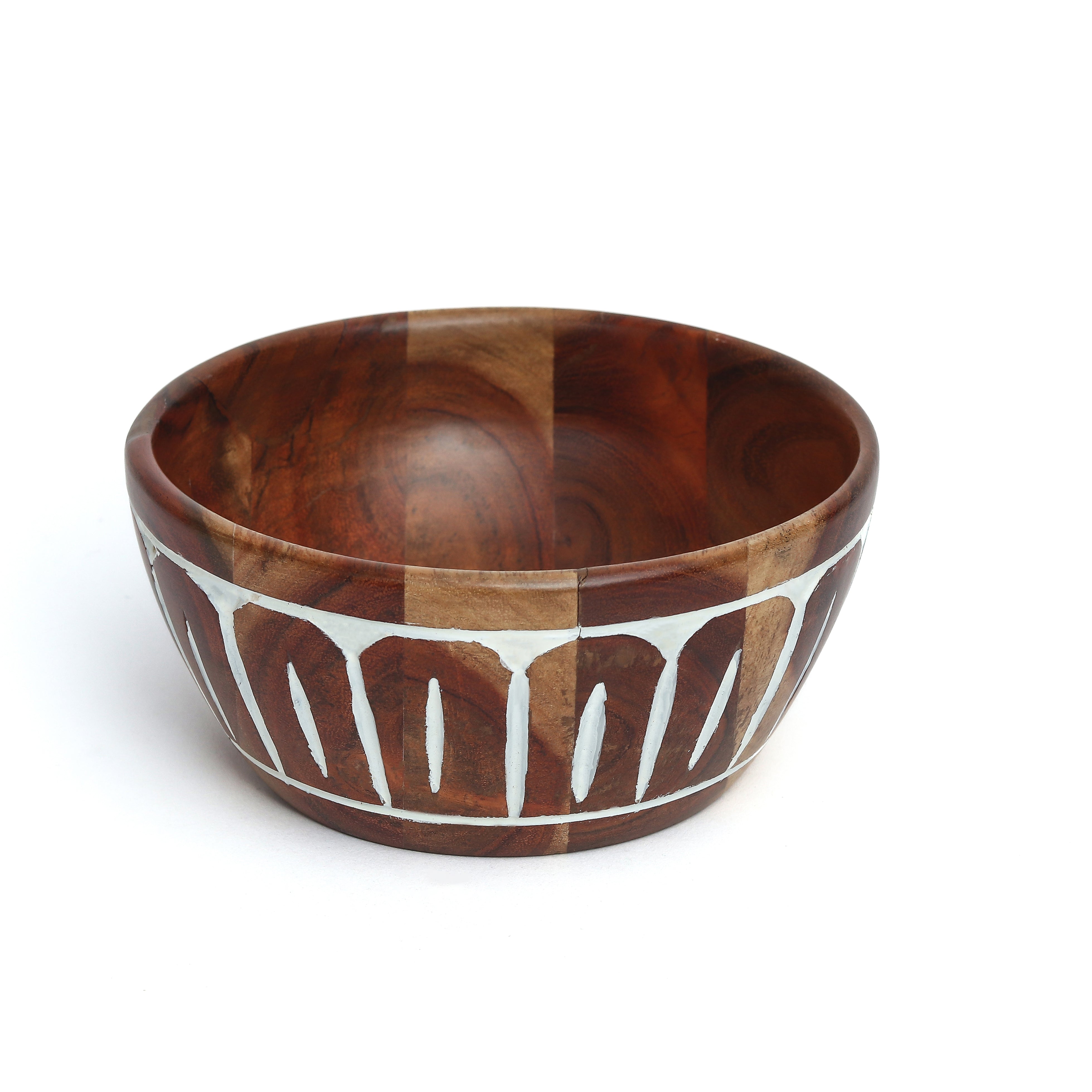 STUDIO TRATAKA Brown - Aurora White Bowl