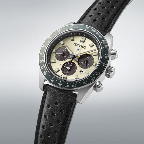 Seiko Prospex ‘Racing Sports’ Solar Speedtimer Chronograph Cream Dial Men 41.4mm SSC943P1 - view 2