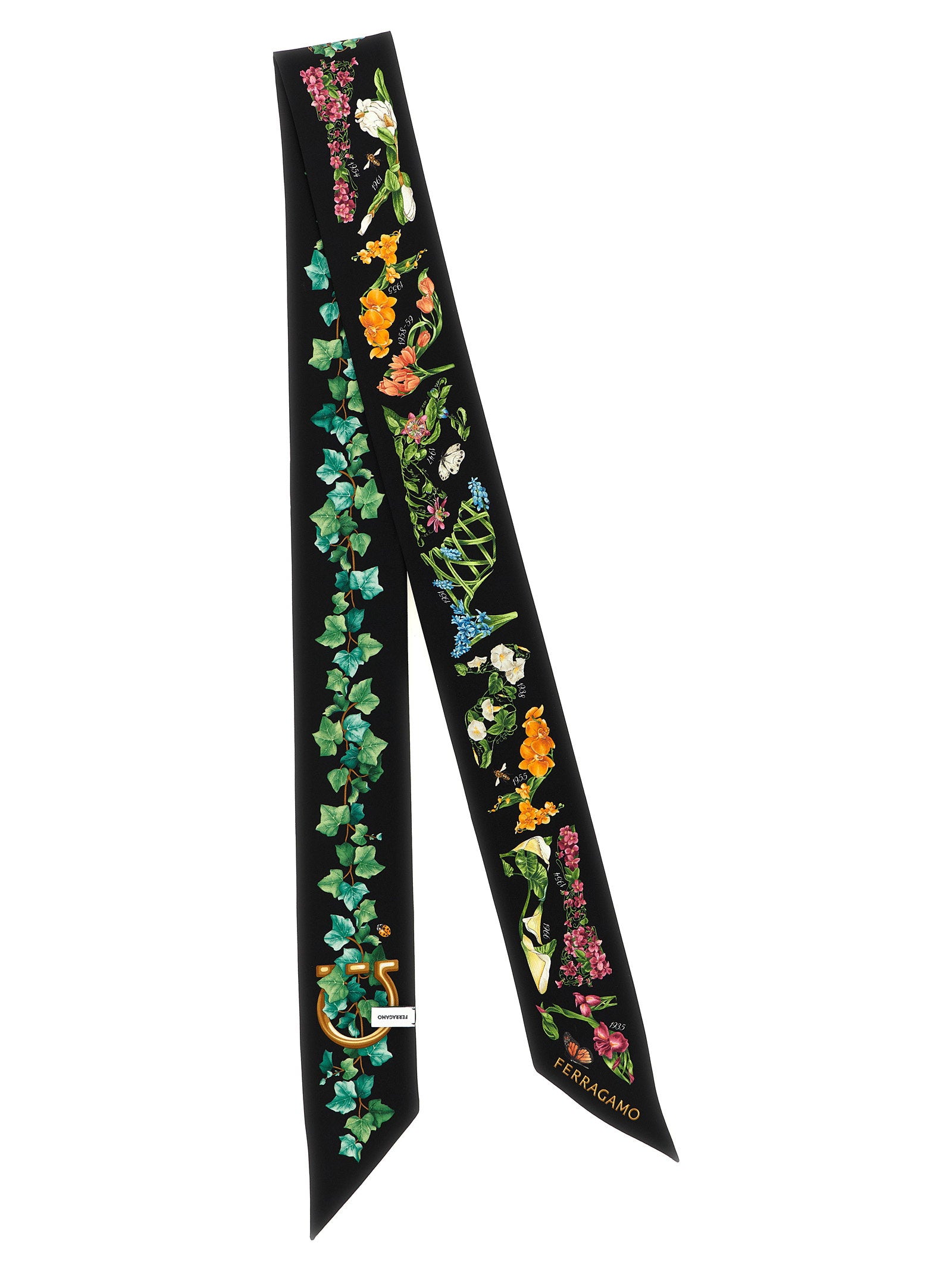 Ferragamo Bandeau Eden Shoes Print – 100% silk