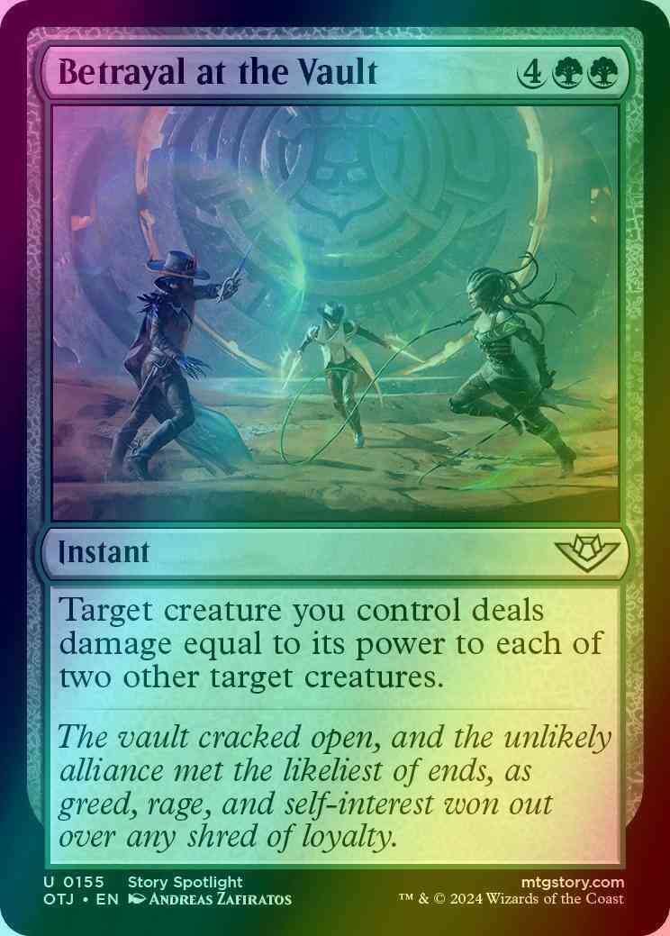 Vault 155 outlaws – Magic Betrayal at the Vault [155] [Outlaws of Thunder Junction] [Foil]