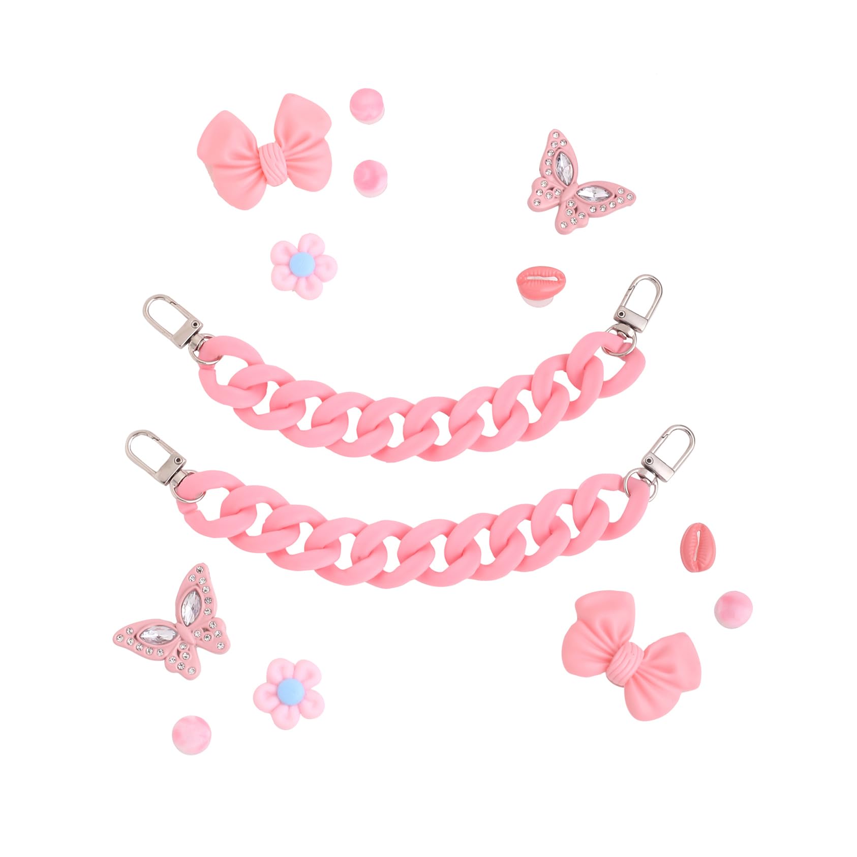 Girls teens shoe – Melbees by Yellow Chimes Shoe Chains for Kids Girls Teens | Shoe Décor Accessories Butterfly Shaped Pink DIY Shoe Decoration Charms| Shoe Chains for U