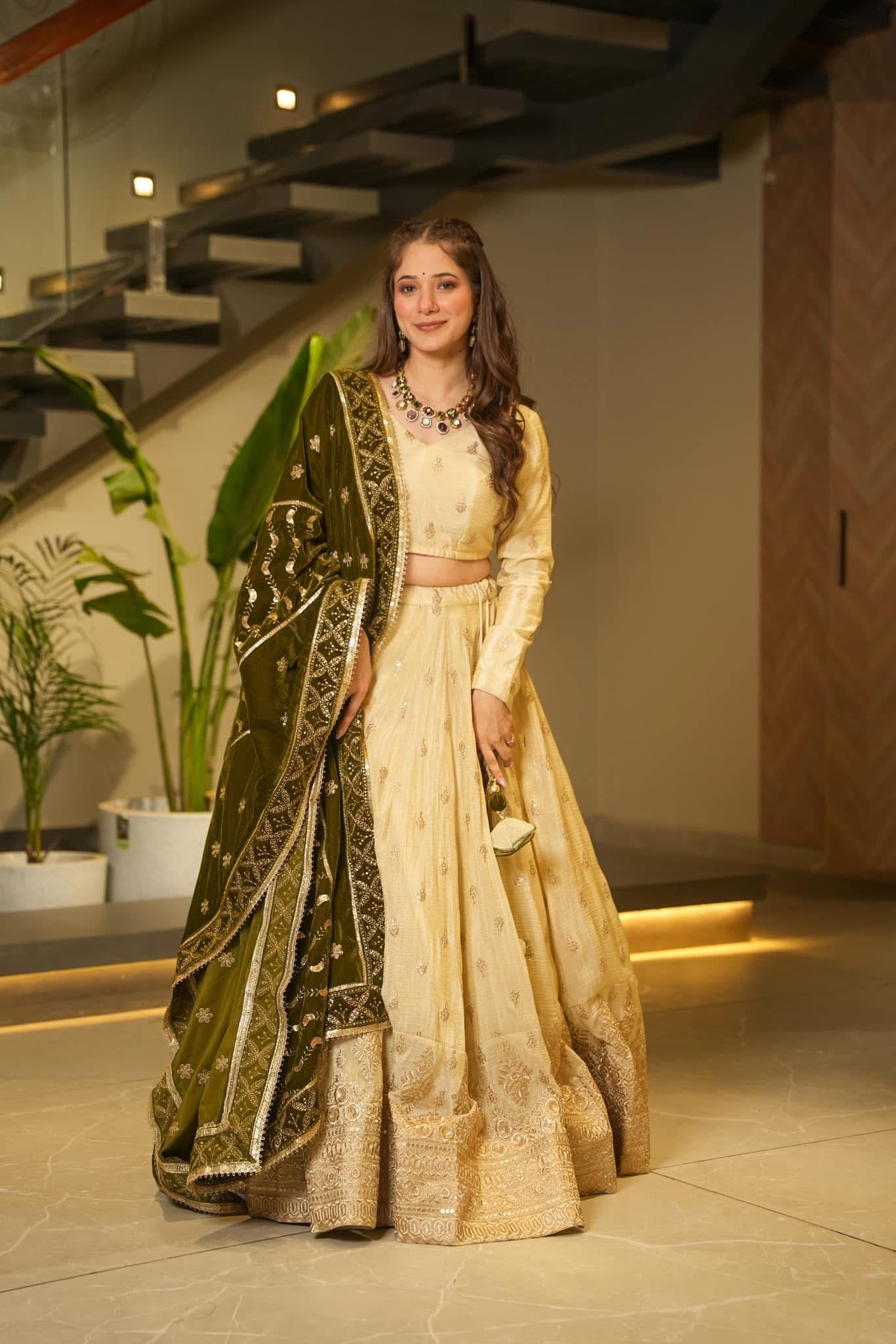 Idaho-o zahreen ethnic cosmos lehenga set – Women's - view 2