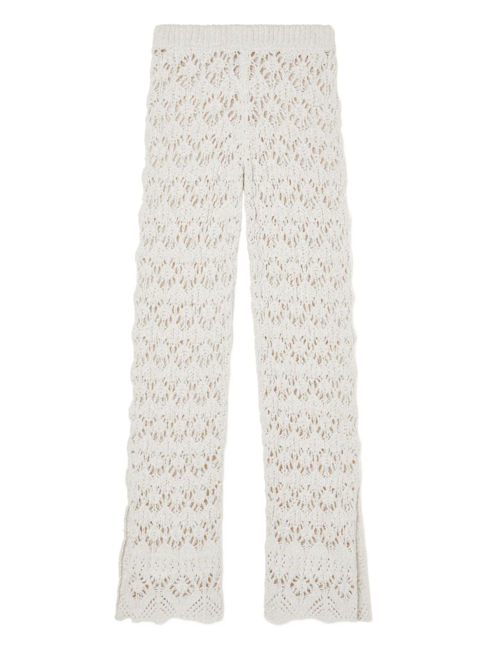 Alanui Lagoon Romance cotton trousers – Cotton 96%, Polyamide 4%
