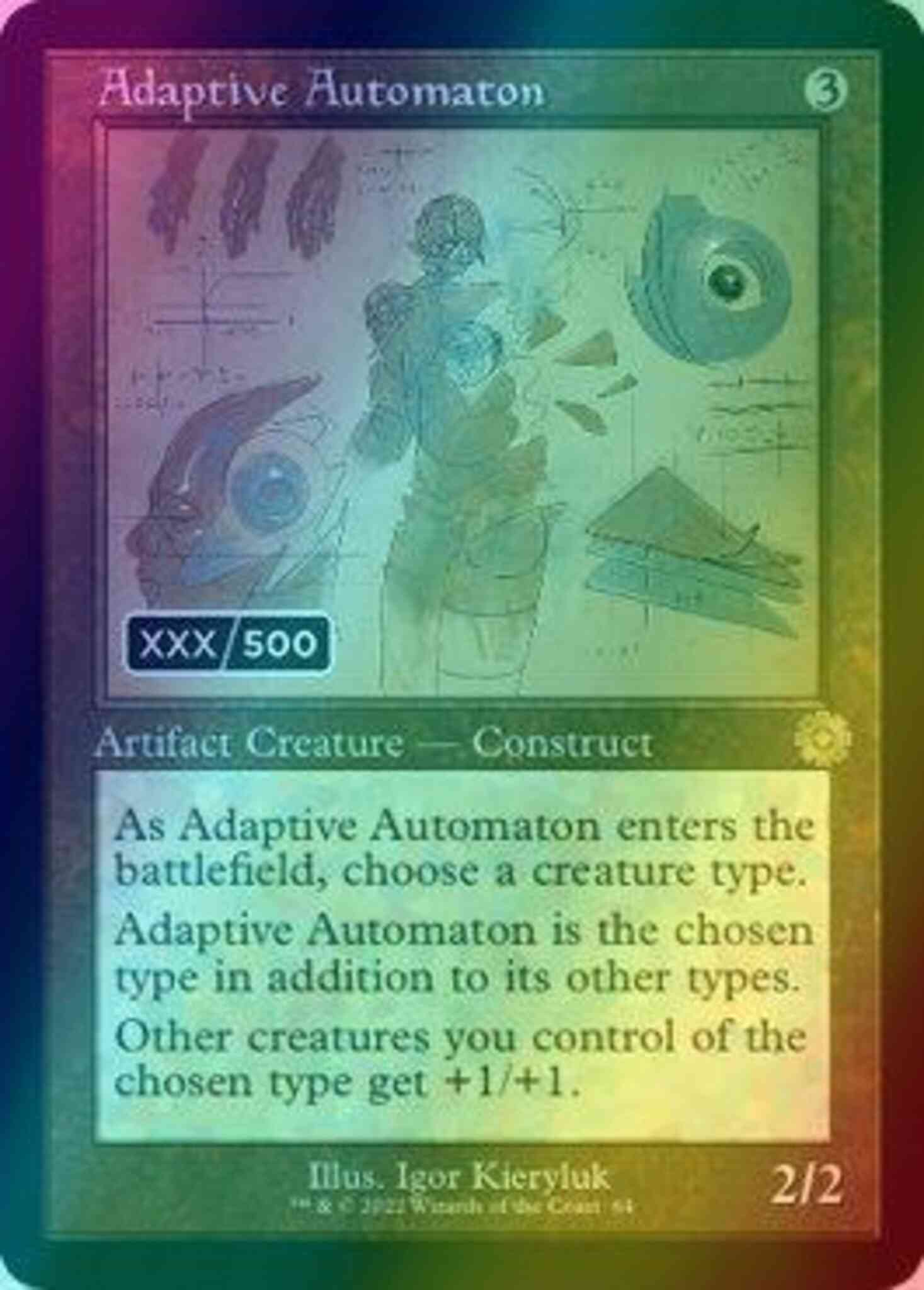 Serial numbered 64z – Magic Adaptive Automaton - Serial Numbered [64z] [Retro Frame] [Schematic] [The Brothers' War Retro Artifacts] [Foil]