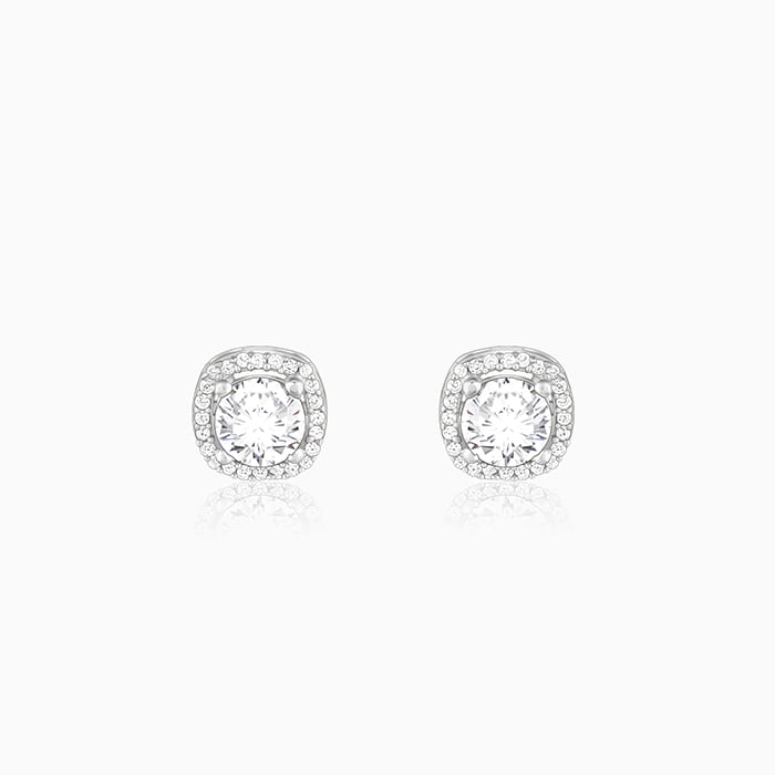 GIVA Jewellery Silver Memorable Zircon Earrings