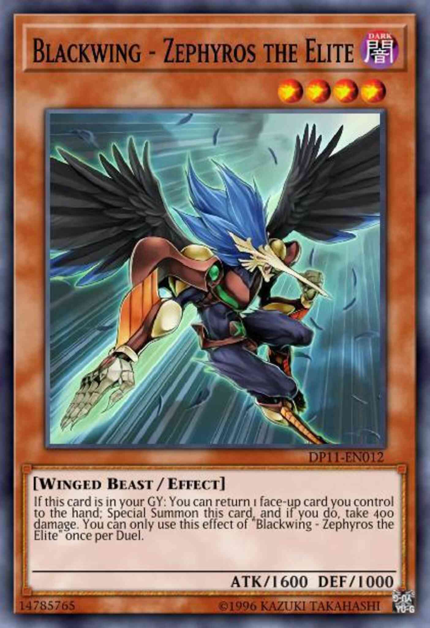 Yu-Gi-Oh! Blackwing - Zephyros the Elite - BP02-EN098 - Common - 1st Edition