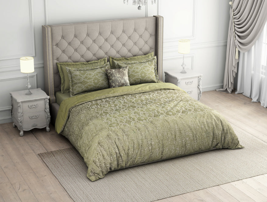 Spaces India Floral Angora - Beige 100% Cotton Shell Bed In A Bag - Toujours By Spaces - view 2