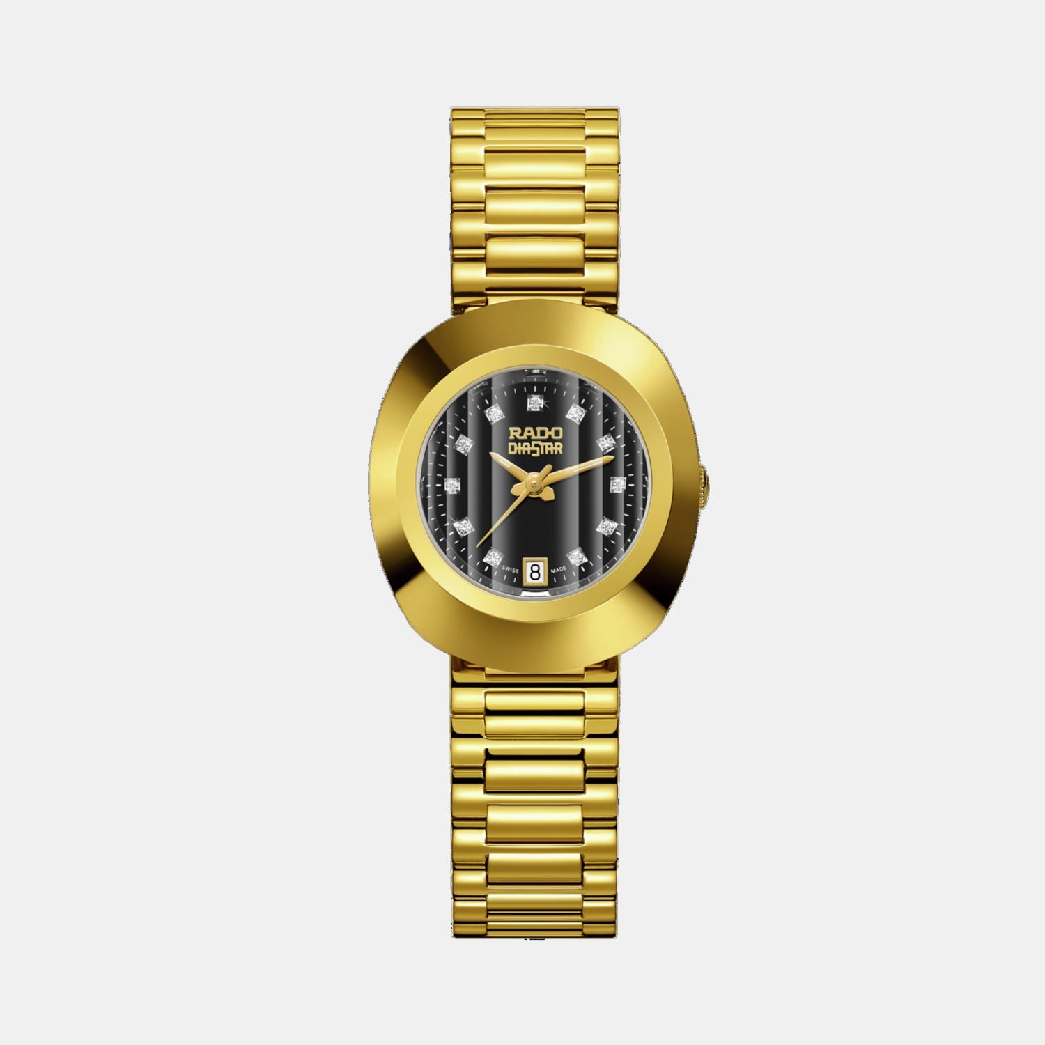 Rado DiaStar Original Women Quartz Black Dial Analog Stainless Steel Watch R12306313