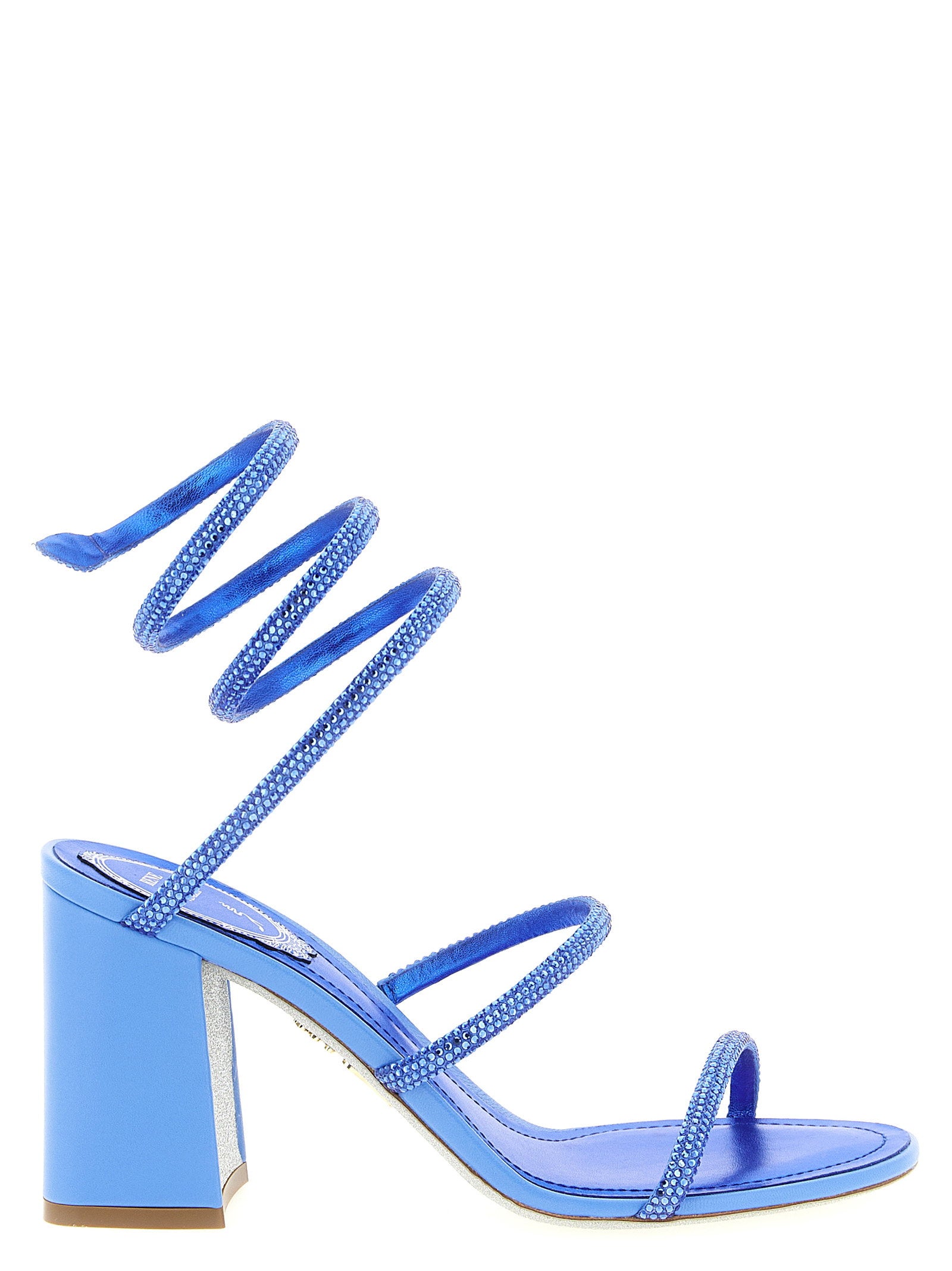 René Caovilla Cleo Sandals – 68% viscose, 32% silk