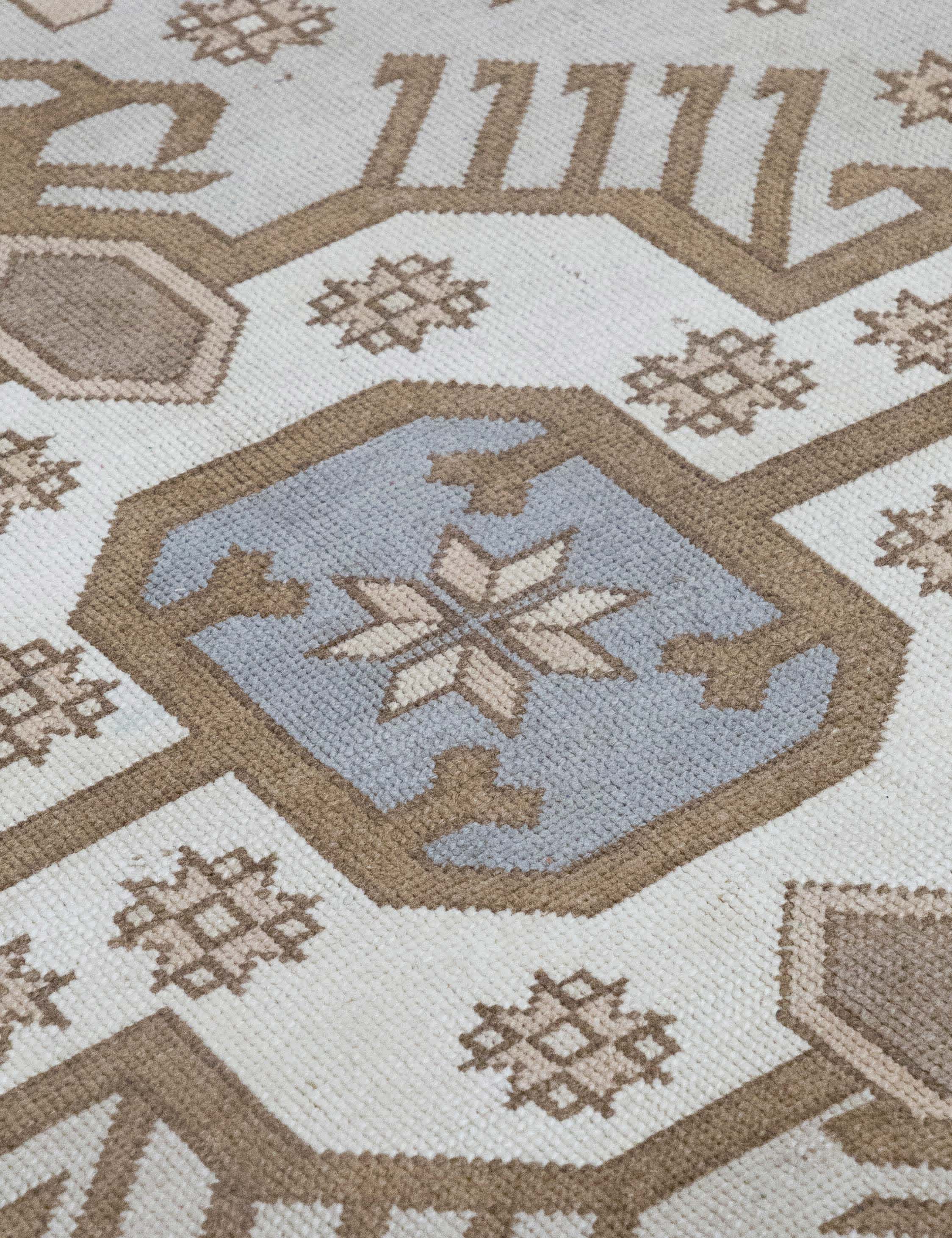 Lulu and Georgia Vintage Turkish Hand-Knotted Wool Rug No. 600, 7'12" x 12'3" - view 2