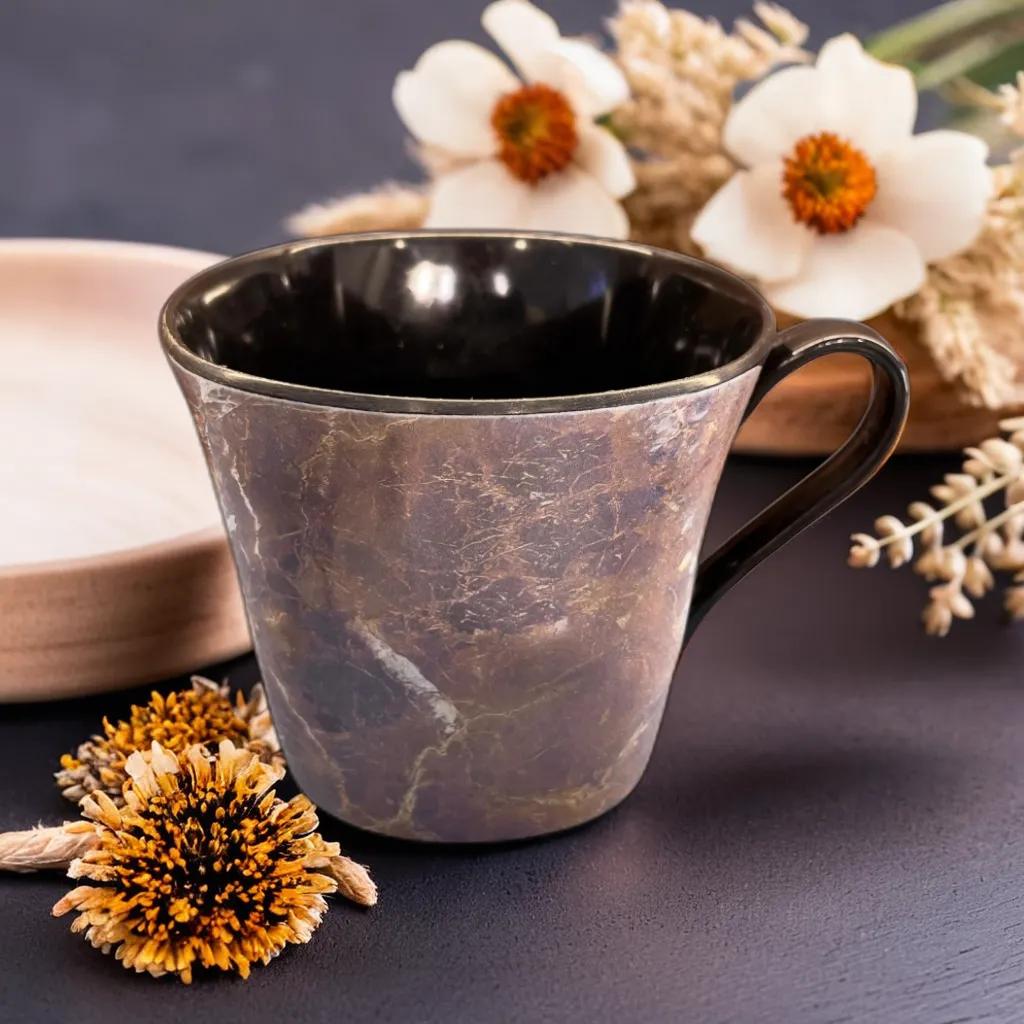 Terraware Melamine Milk Mug | Brown Marble | 1 Pc - view 2