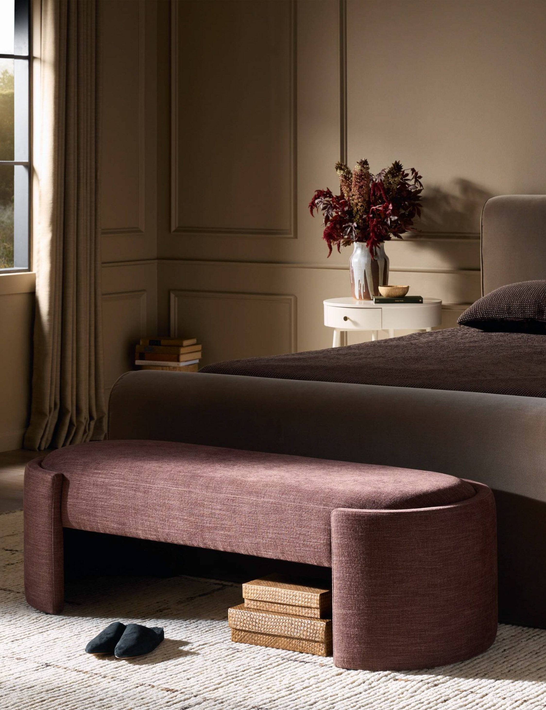 Lulu and Georgia Kamira Bench – Plum - view 2