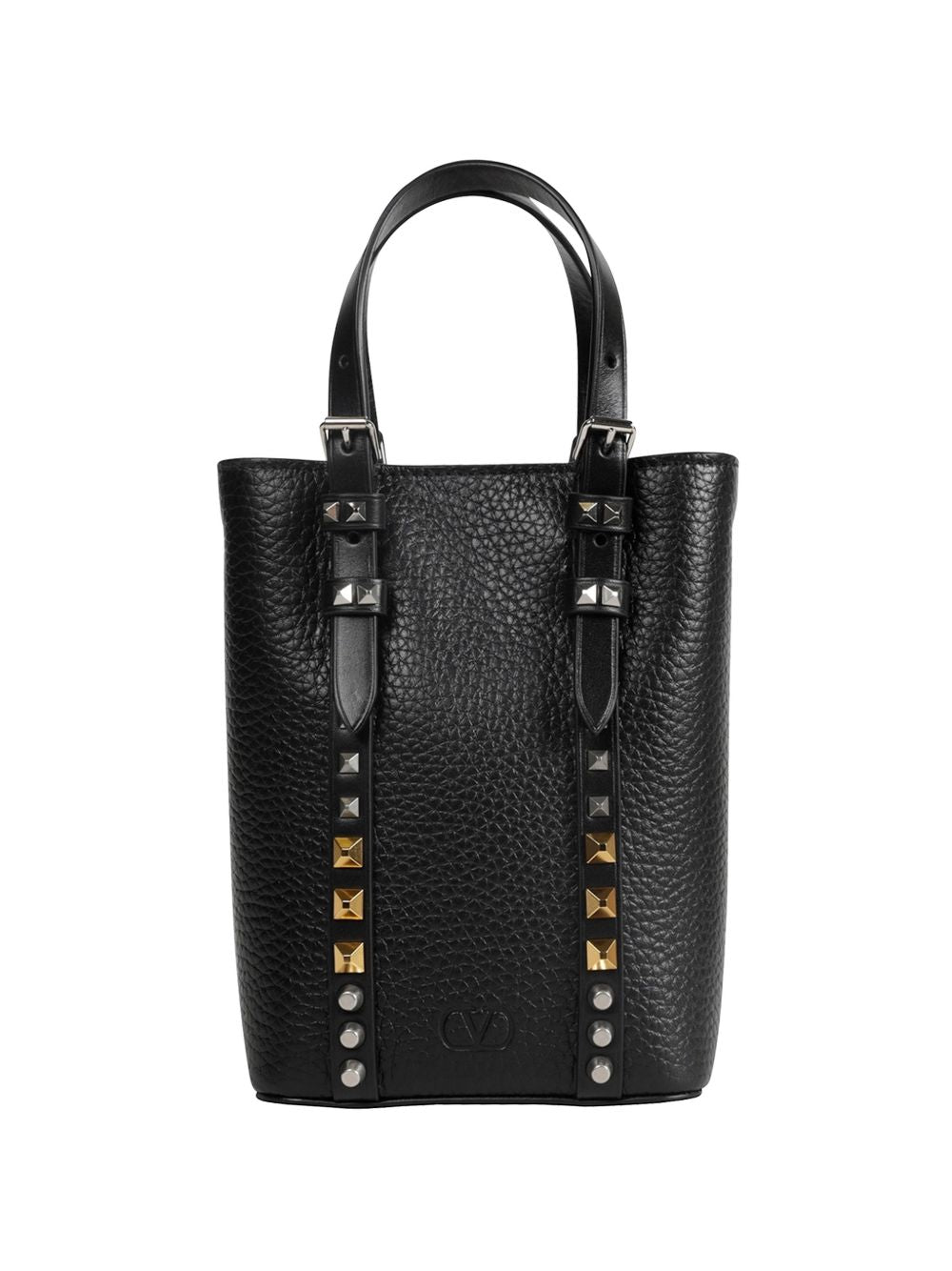 Valentino Garavani Rockstud Handle Bag – Calf Leather 100%