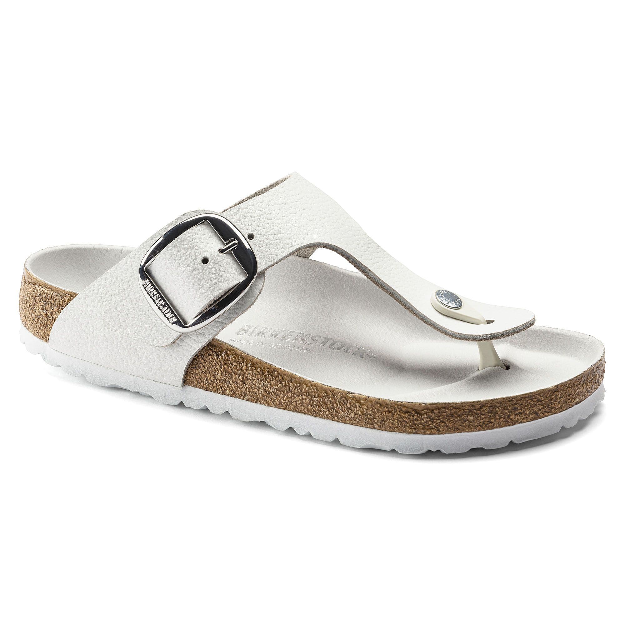 Birkenstock Gizeh Big Buckle Natural Leather – White White - view 8