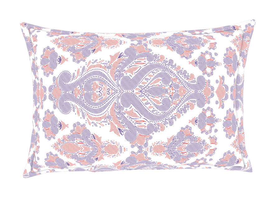 Spaces India Ornate Blue/Orange 100% Cotton Single Bedsheet - 2-In-1 By Welspun - view 7