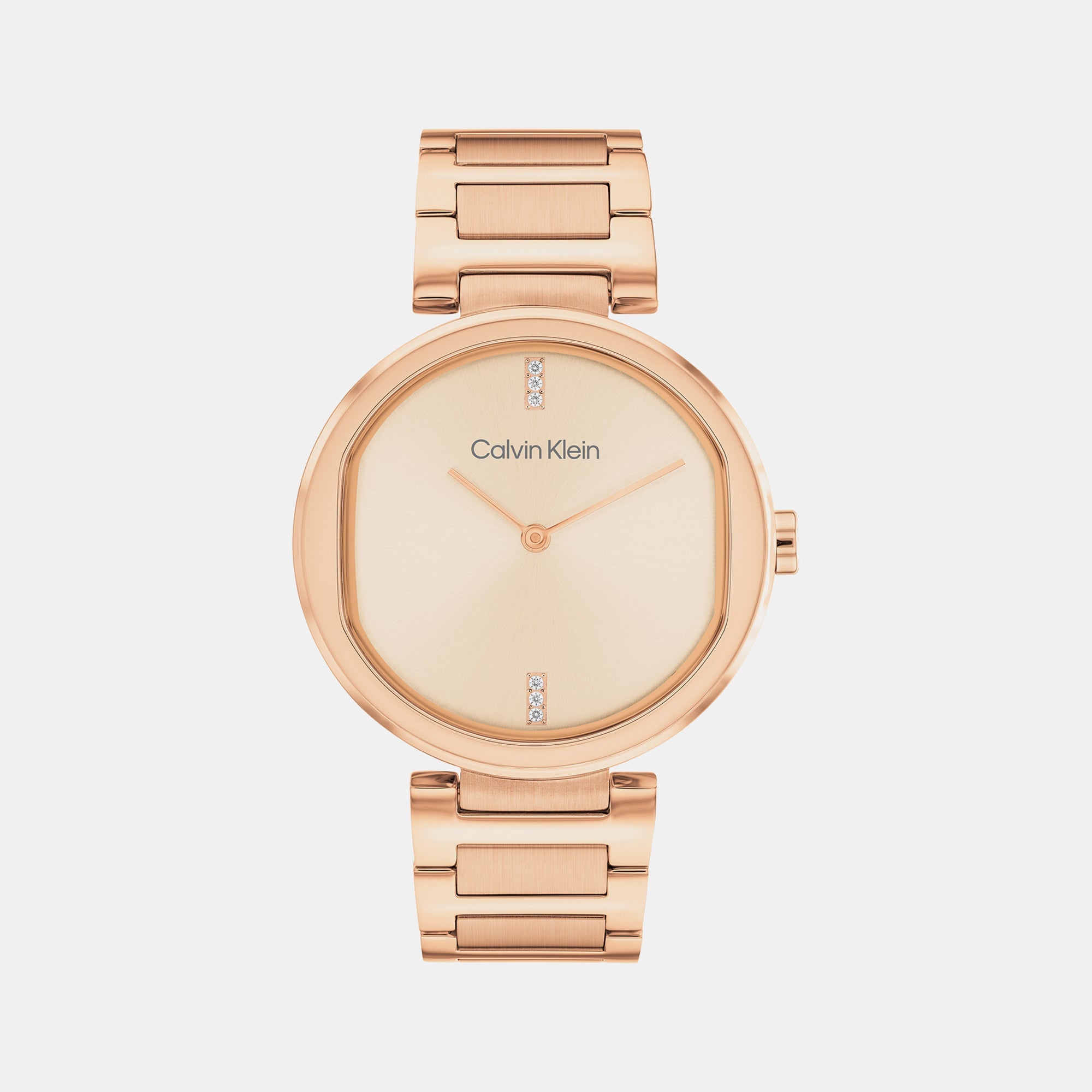 Calvin Klein Ck Sensation Women Quartz Rose Gold Dial Analog Stainless Steel Watch 25200431