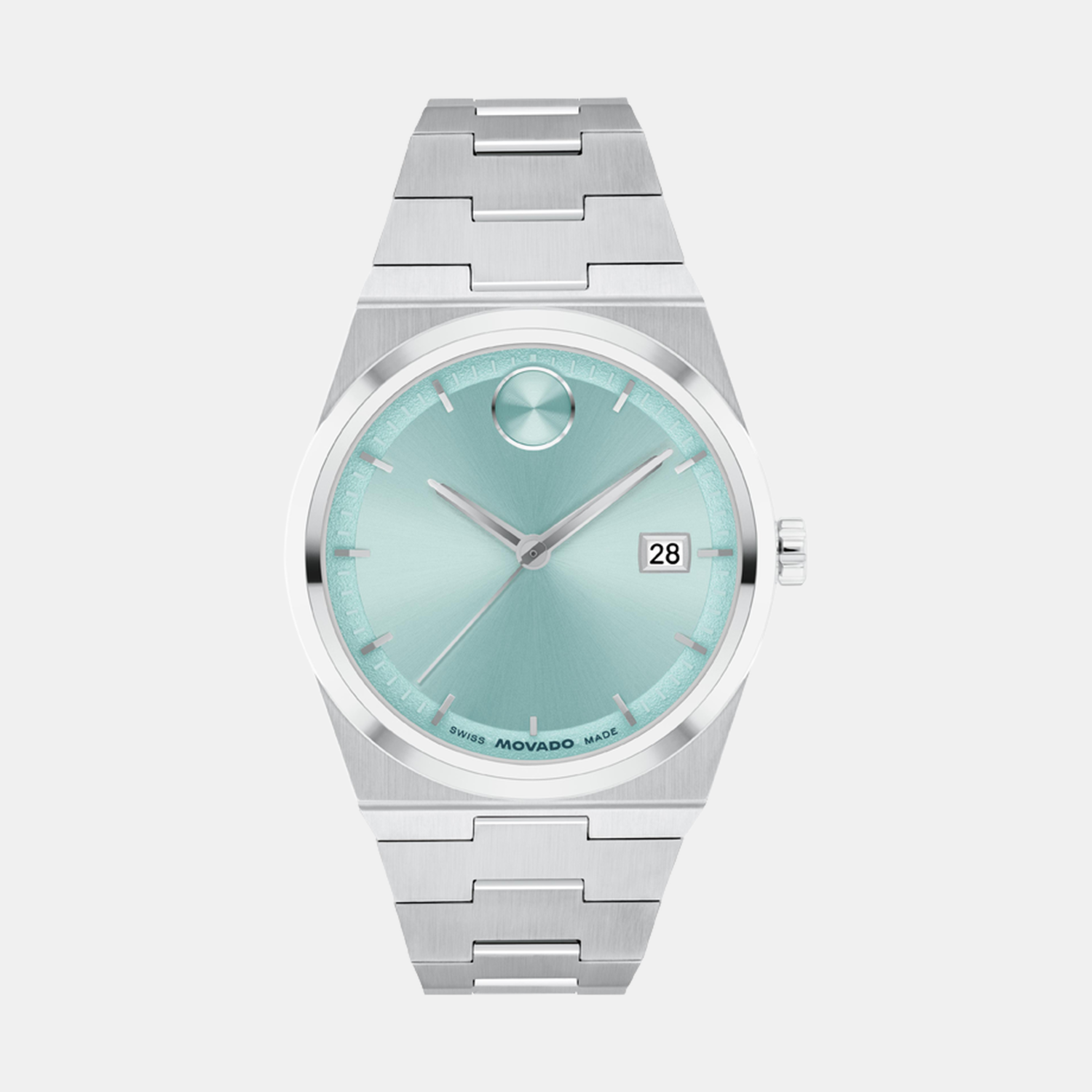 Movado Bold Women Quartz Blue Dial Analog Stainless Steel Watch 3601186