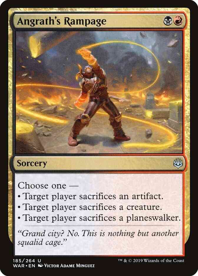 Rampage 185 war – Magic Angrath's Rampage [185] [War of the Spark] [Non-Foil]