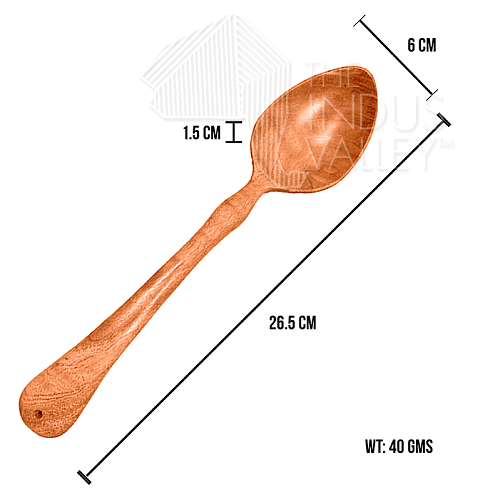 The Indus Valley 100% Natural Neem Wood Cooking & Serving Spoons/Spatula/Ladles, Set of 6, Toxin-free, Anti-microbial - view 3