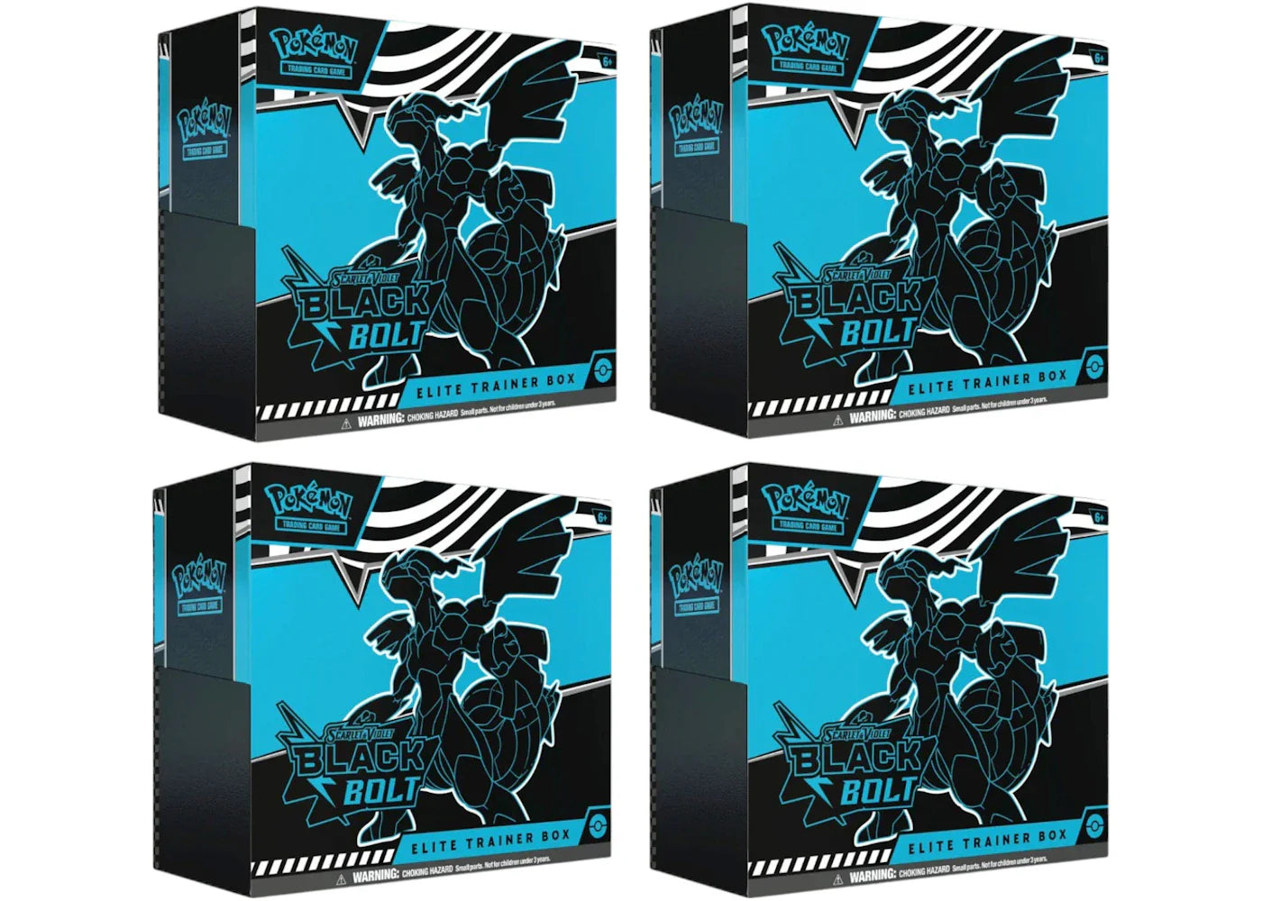 Scarlet violet black – 2025 Pokémon Scarlet & Violet Black Bolt Elite Trainer Box 4x Lot