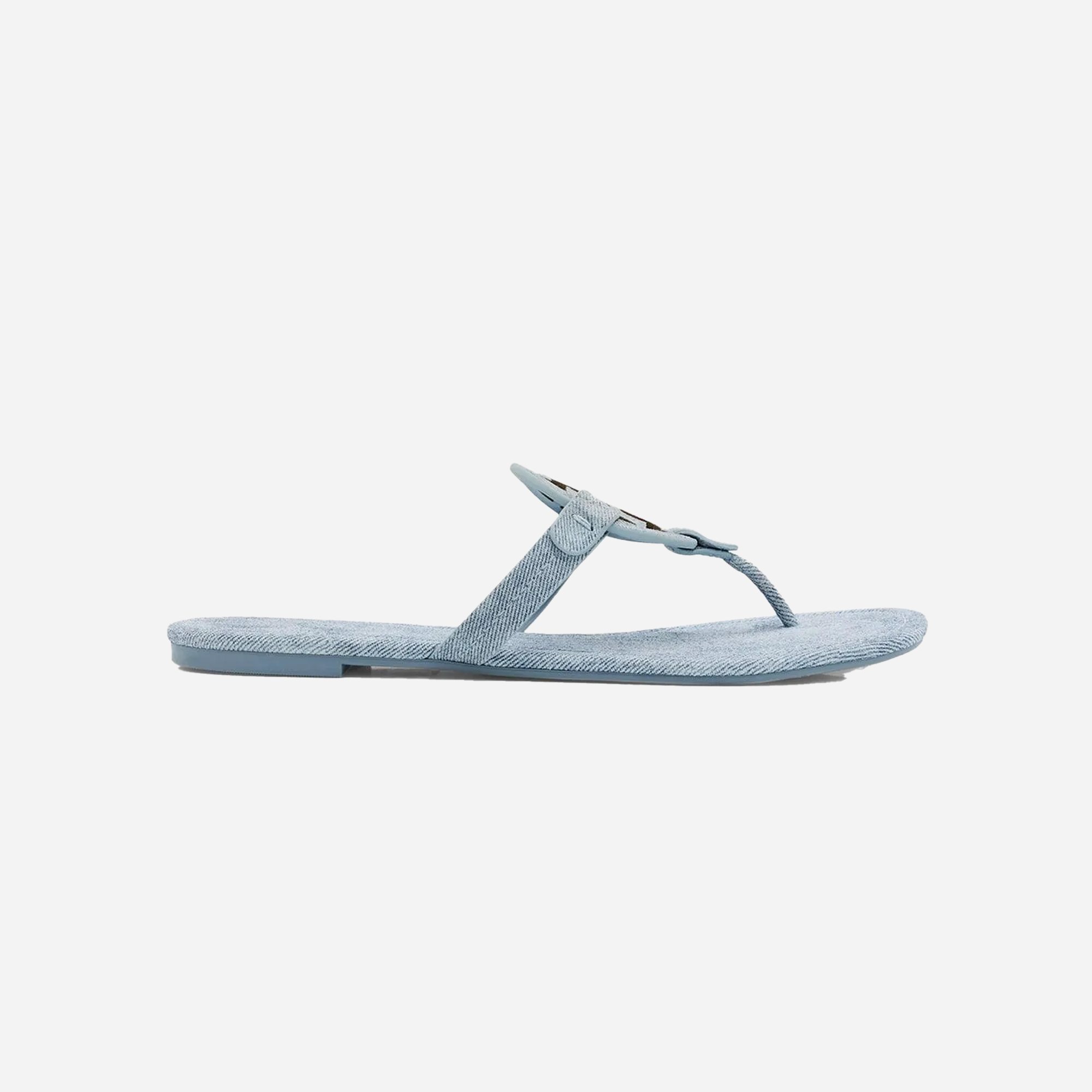 Tory Burch Miller Printed Suede Sandal Blue Cloud - view 2