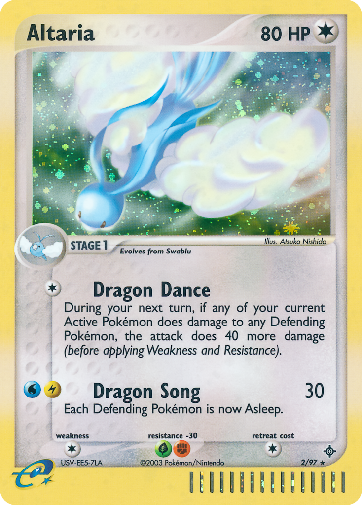 Rare holo ex3-2 – Pokémon Altaria - 2/97 - Rare Holo [ex3-2] [Reverse Holo] - Altaria - 2/97 - Rare Holo