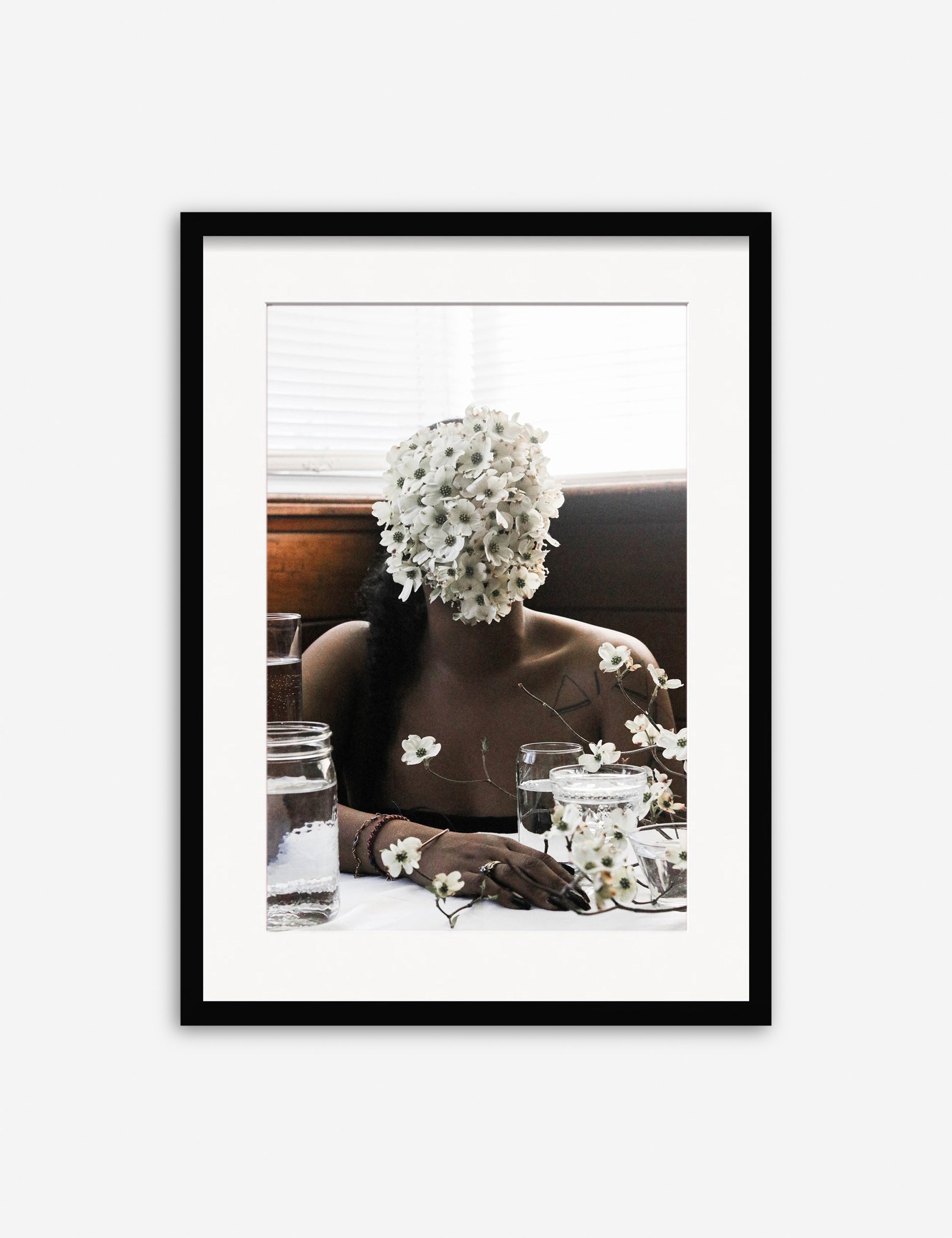 Lulu and Georgia Southern Woman in White Dogwoods Photography Print by Ashley Johnson - view 2