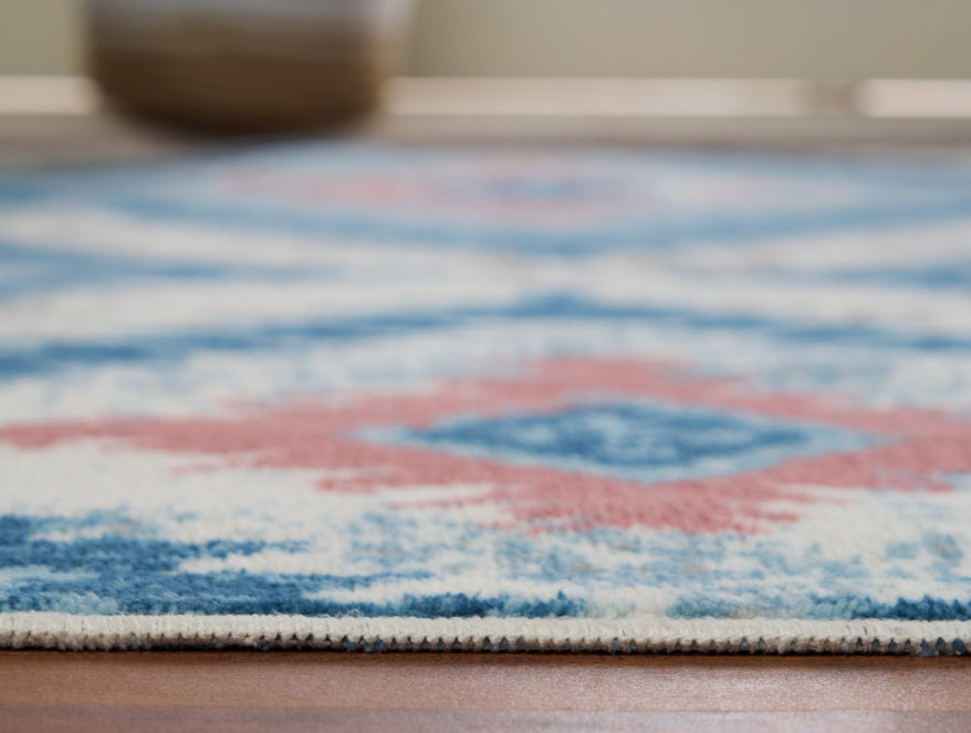 Spaces India Anti Skid Teal Wonder Full Carpet By Welspun - view 6