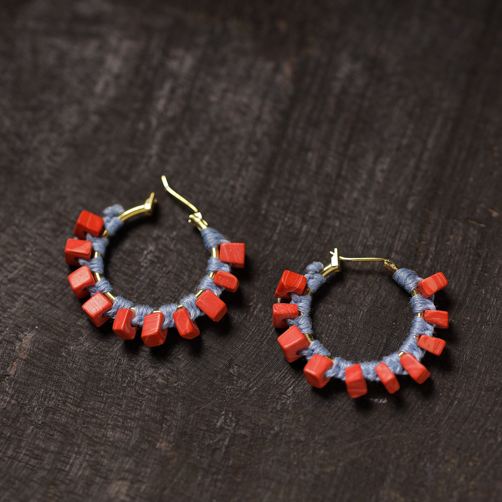 JALPARI Ashiya Handmade Thread & Stone Work Earrings 12