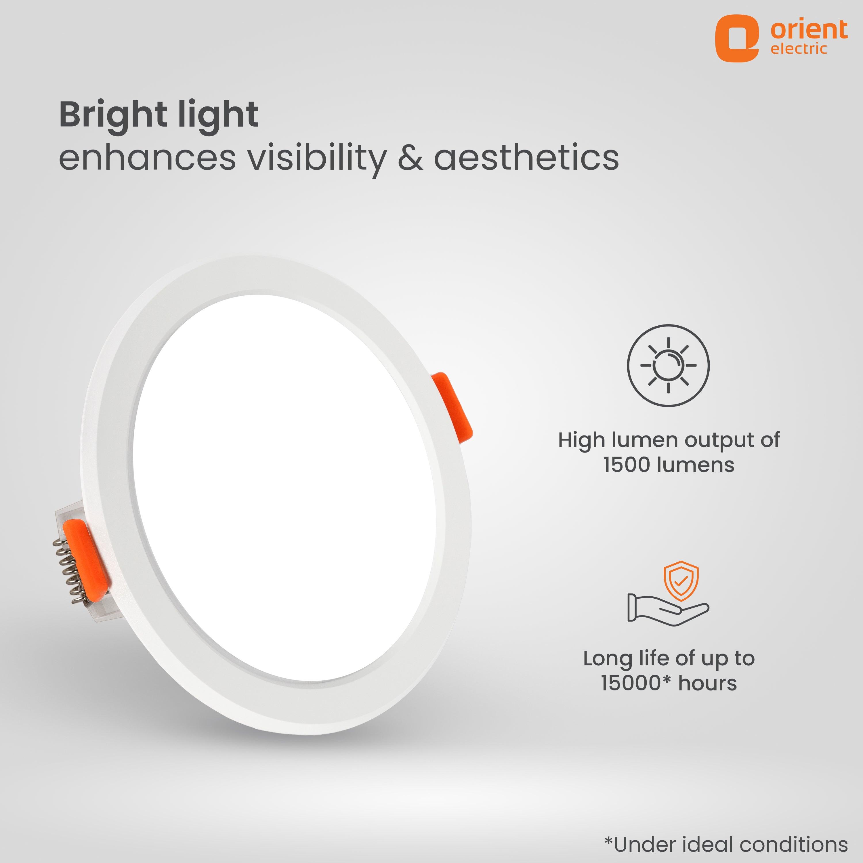 Orient Electric Eternal Backlit LED Recess Panel Round - view 10