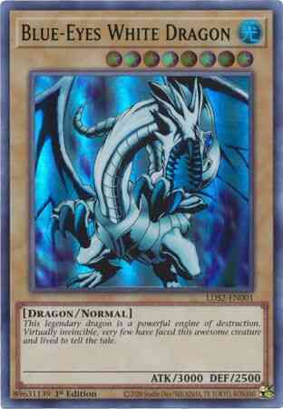 Yu-Gi-Oh! Blue-Eyes White Dragon (Green) - LDS2-EN001 - Ultra Rare - 1st Edition
