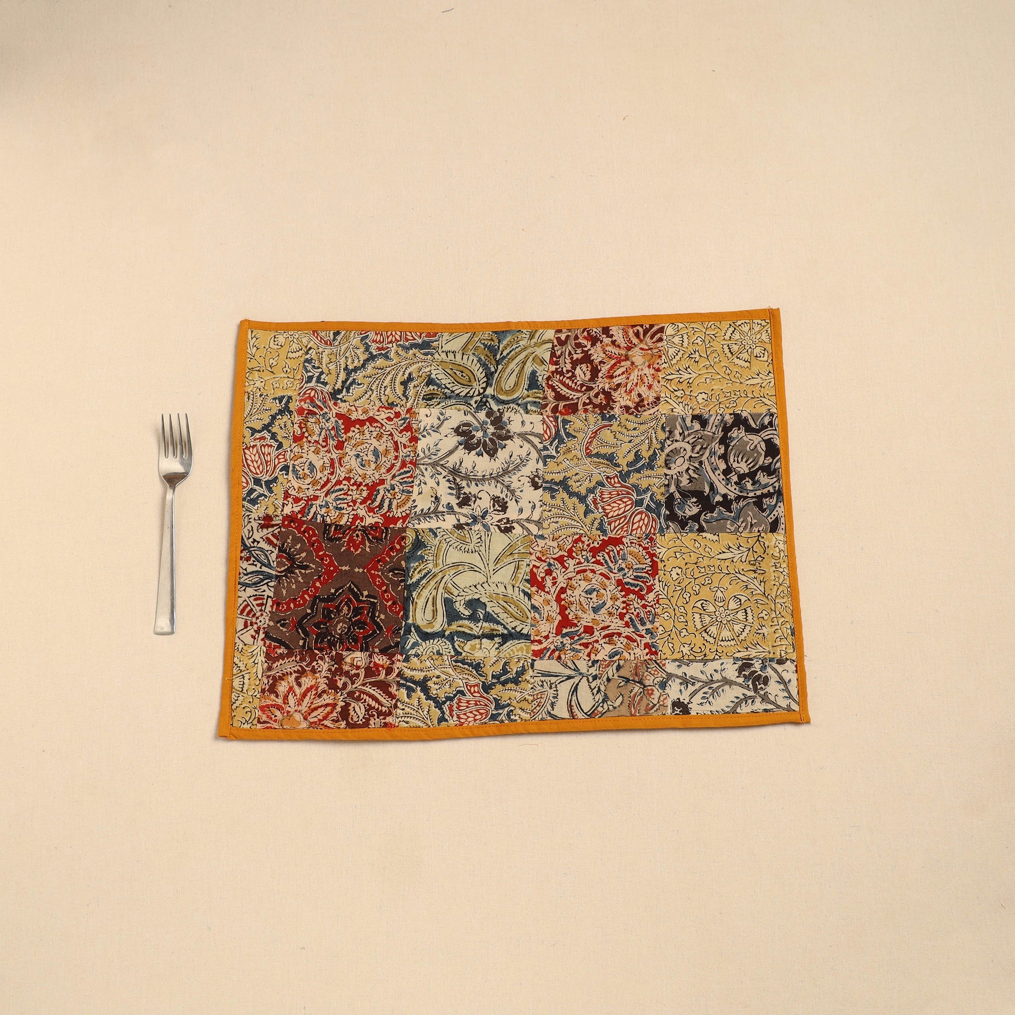 NOORI BAZAR Handcrafted Cotton Patchwork Table Mat 04 - view 2