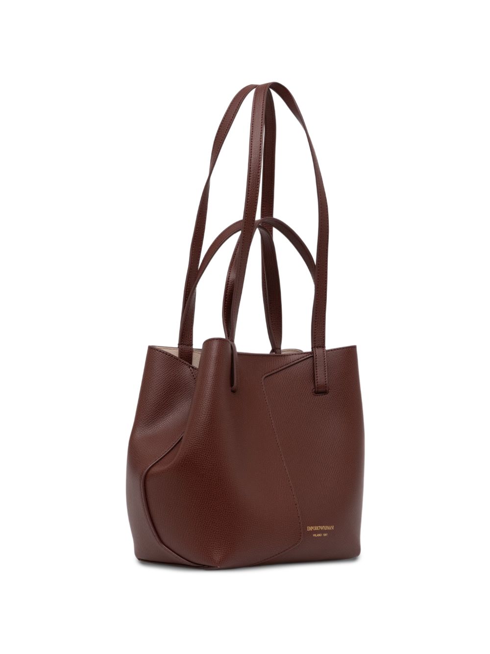 Emporio Armani Leather Tote Bag – 100% Bovine Leather