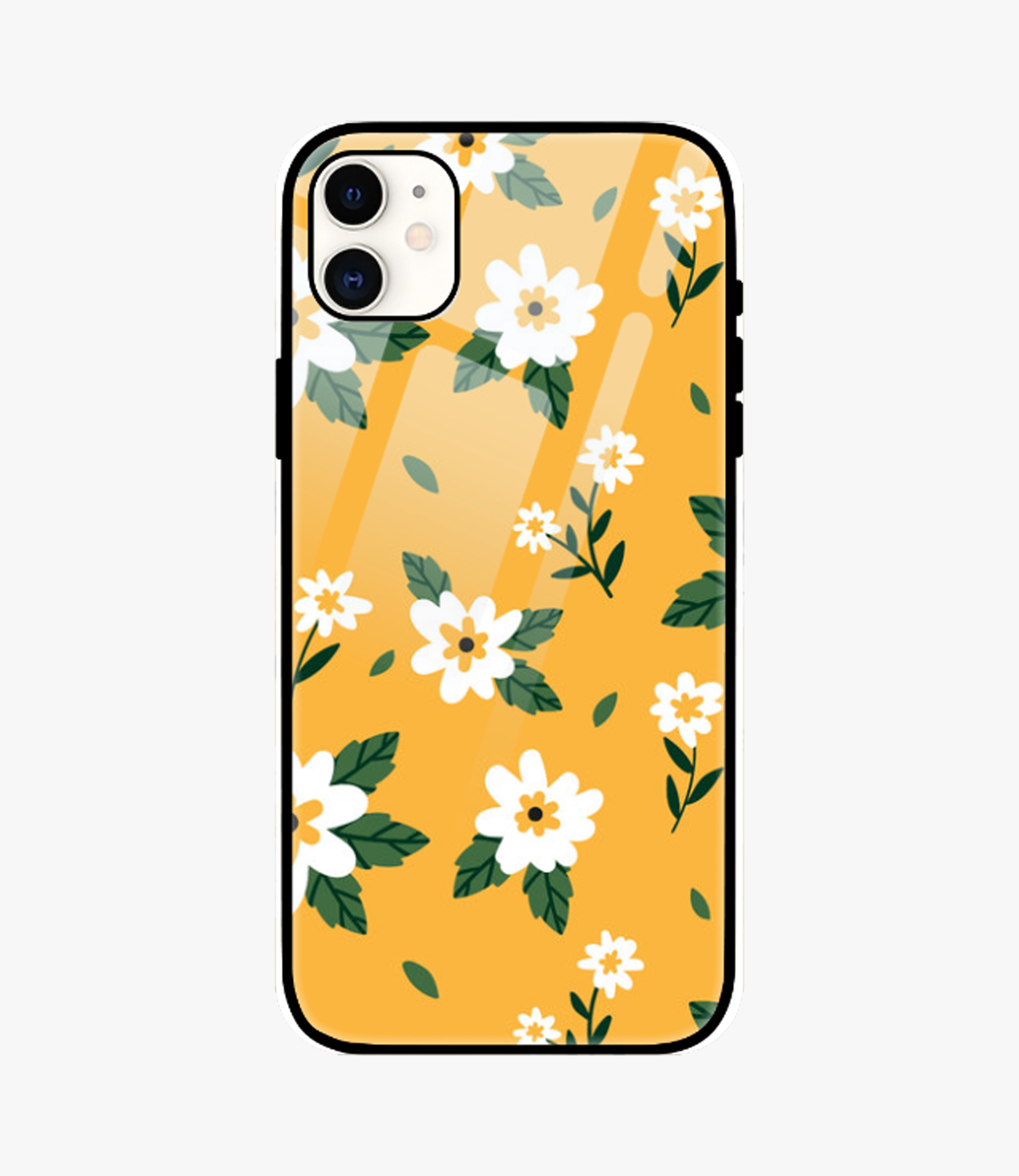 The Case Company Bright Flowers Floral Glass Case for iPhone 11