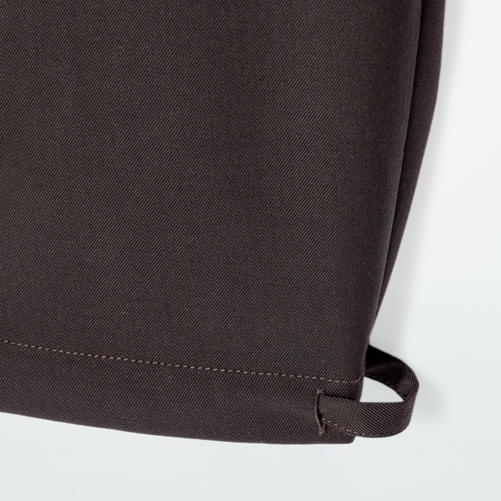 Cos Drawstring Twill Barrel-Leg Pants – Dark Brown - view 2