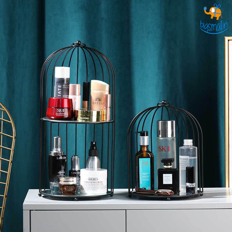 Big Daddy Metallic Cage Cosmetic Organizer