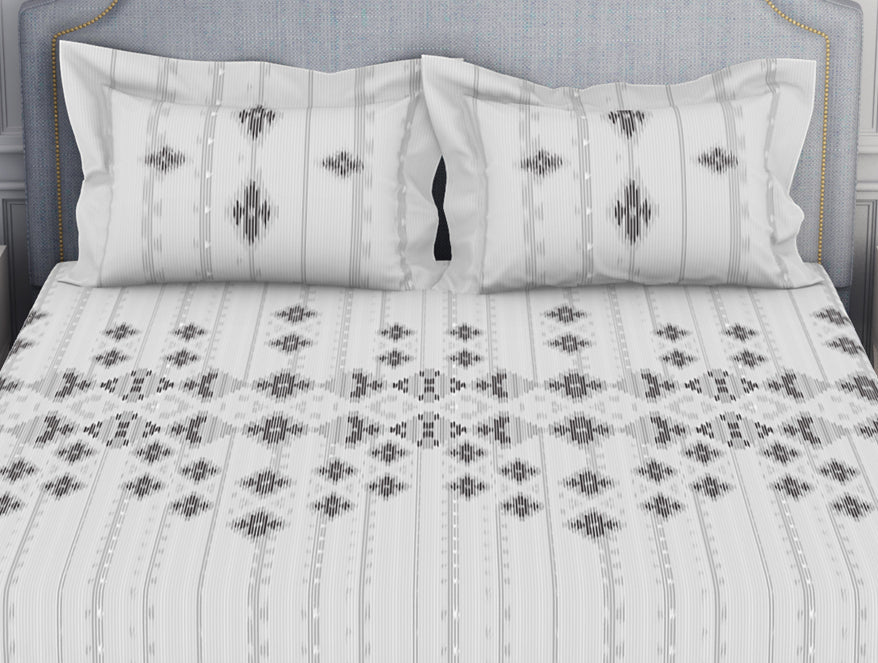 Spaces India Tonalelgence Geometric 100% Cotton Fitted King - Essentials by Spaces - view 4