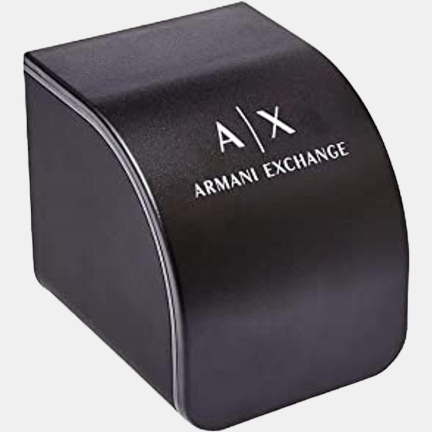 Armani Exchange Giacomo Men Quartz Gold Dial Chronograph Leather Watch AX2861 - view 5