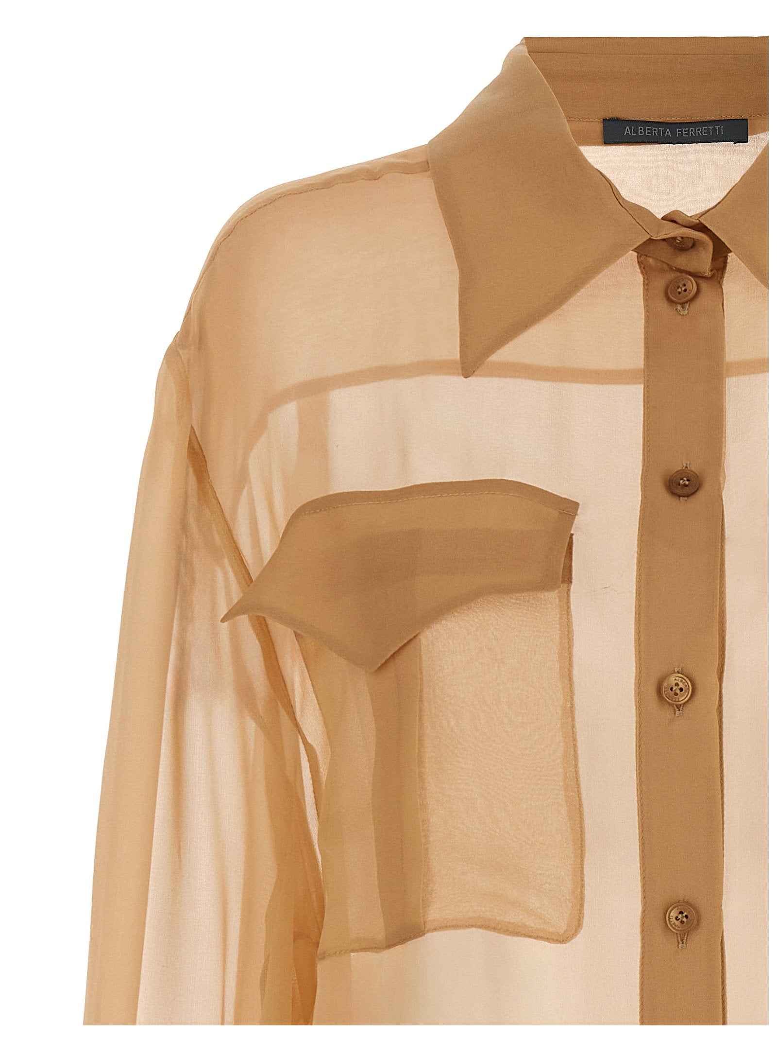 Alberta Ferretti Chiffon Shirt – 100% silk - view 3