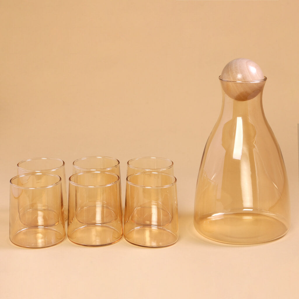 Cpensus Decanter With Glass - Set of 7