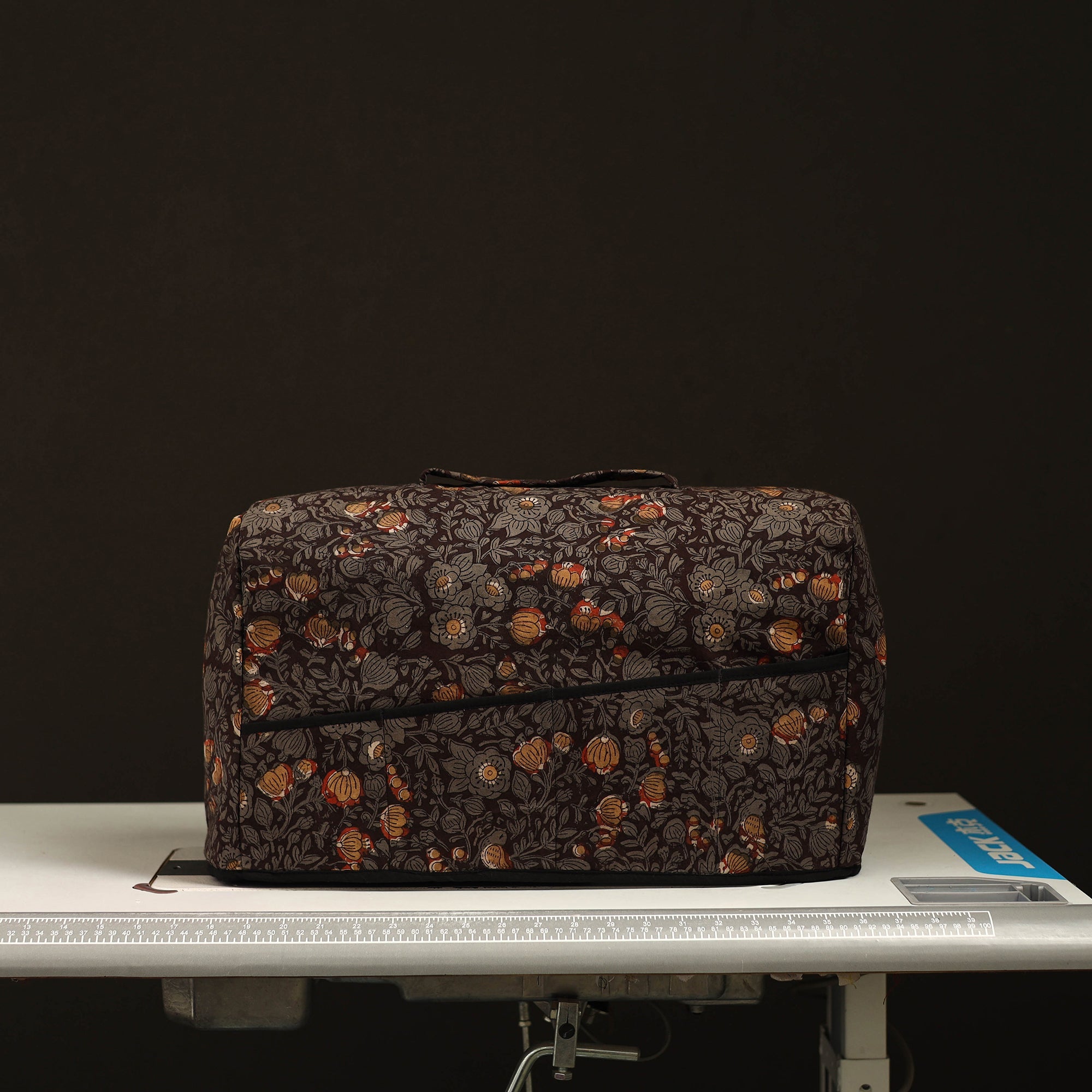 JALPARI Brown - Handcrafted Cotton Sewing Machine Cover 20