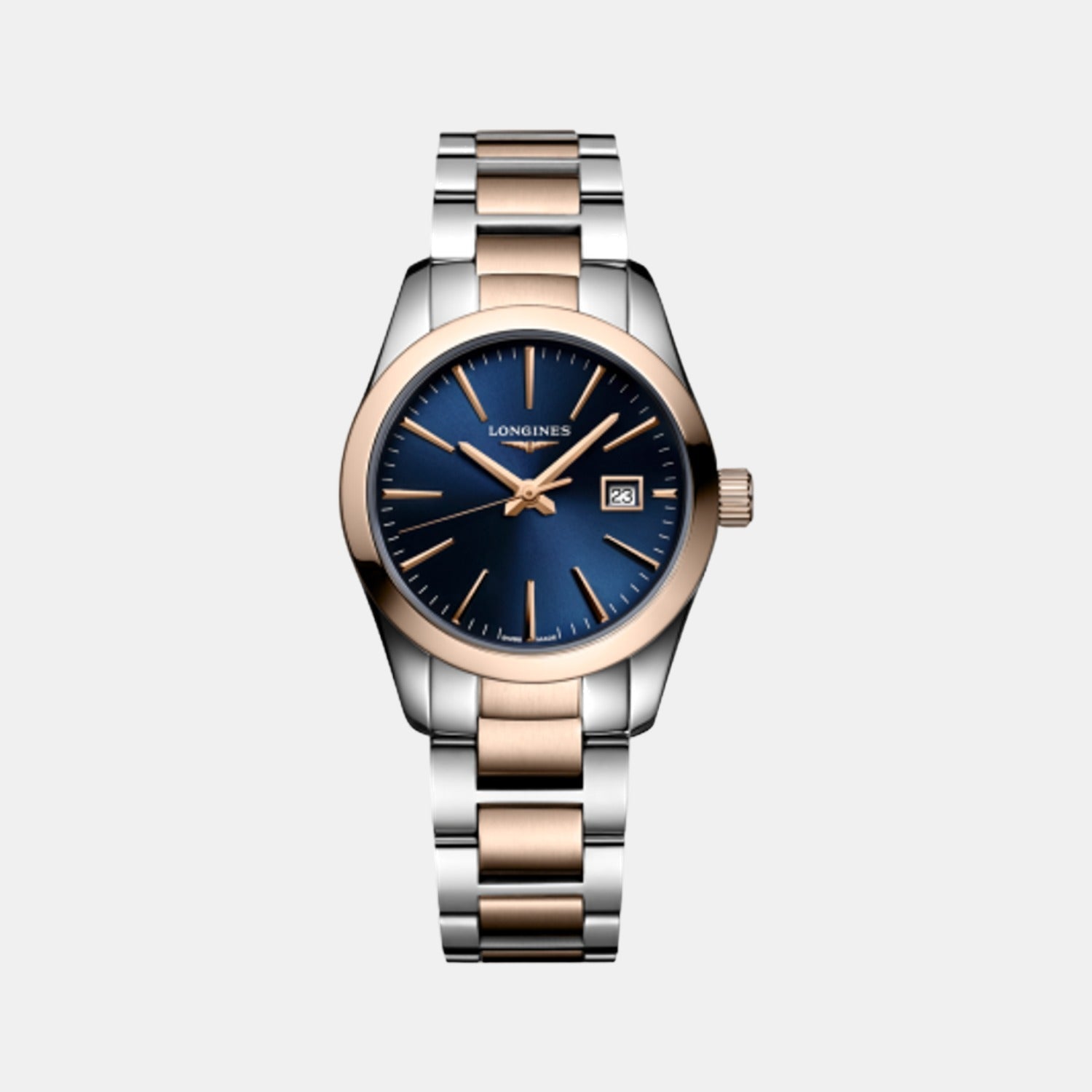 Longines Conquest Classic Women Quartz Blue Dial Analog Stainless Steel Watch L22863927