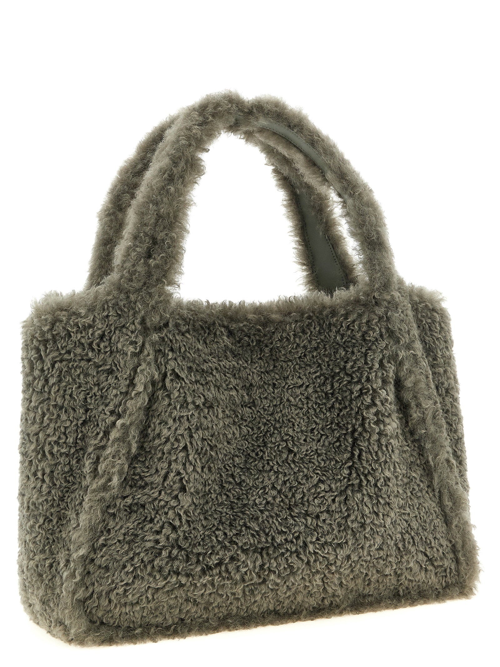Stella Mccartney Shearling Logo Shopping Bag – 100% polyester - view 2