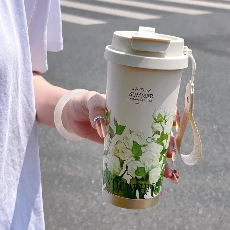 Peeperly Blush Summer Rose Portable Tumbler – No Color - view 2