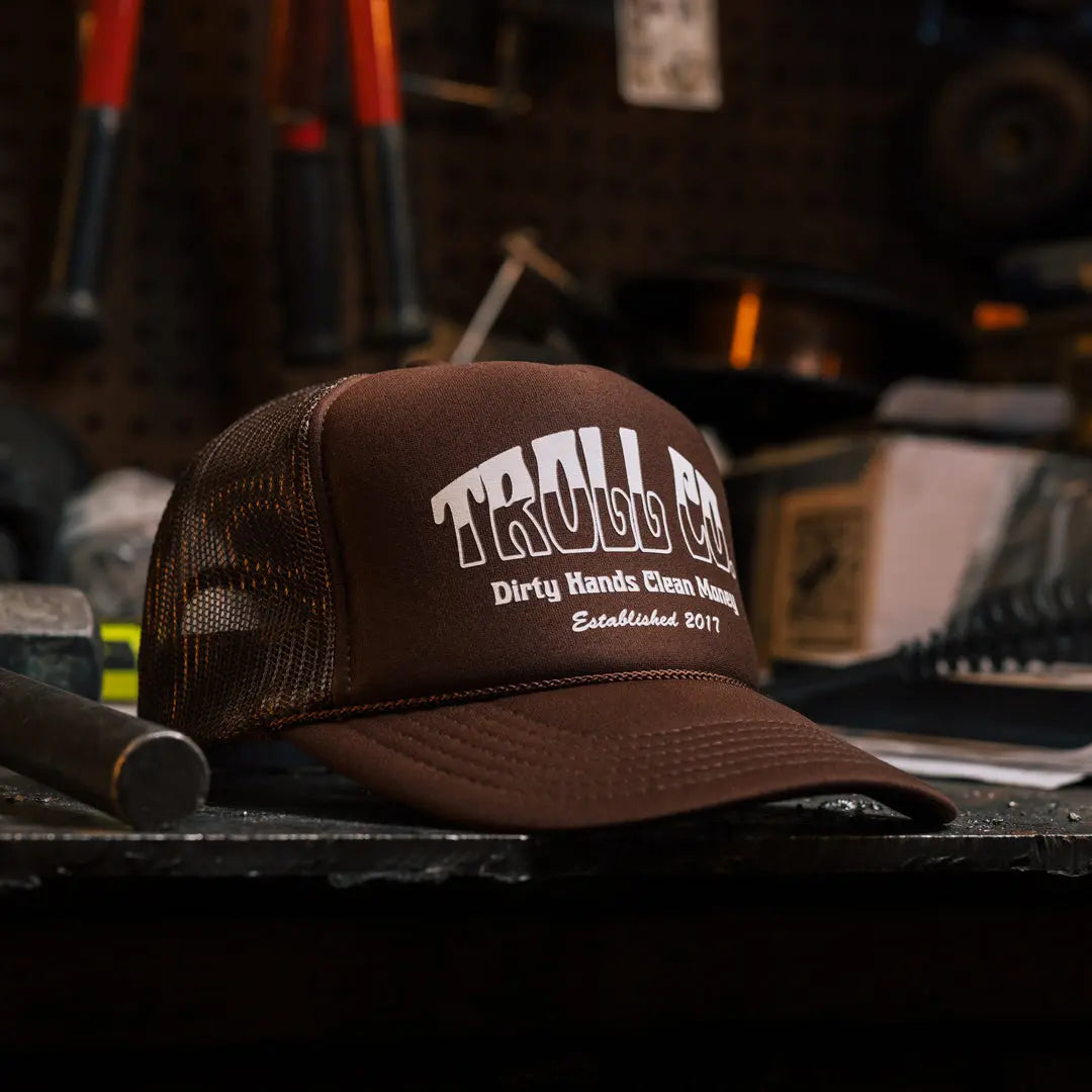 Radial Fade Foam Trucker Hat – Brown - view 2